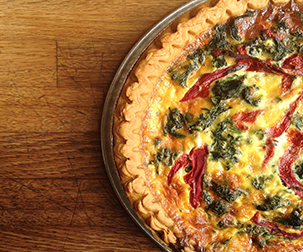 quiche at cafe franco